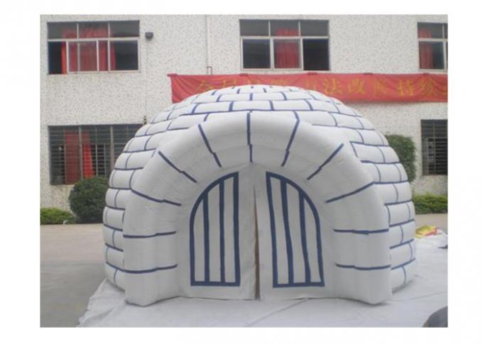 Tenda di campeggio gonfiabile bianca/blu materiale gonfiabile del PVC della tenda di evento di 10mL X di 10mW x di 6mH