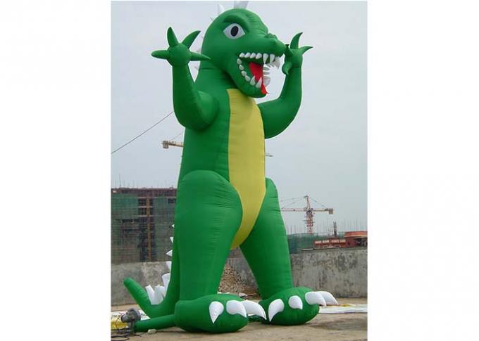 Dinosauro gonfiabile del PVC dell'annuncio pubblicitario popolare divertente con 3 - altezza 10m