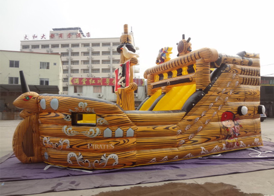 Porcellana Scivolo gonfiabile commerciale gigante della nave di pirata della tela cerata durevole del PVC per affitto fornitore