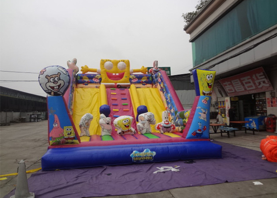 Porcellana Grande scivolo gonfiabile commerciale del parco di divertimenti con il tema di Spongebob fornitore