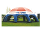 Porcellana Tenda di campeggio gonfiabile bianca/blu materiale gonfiabile del PVC della tenda di evento di 10mL X di 10mW x di 6mH esportatore